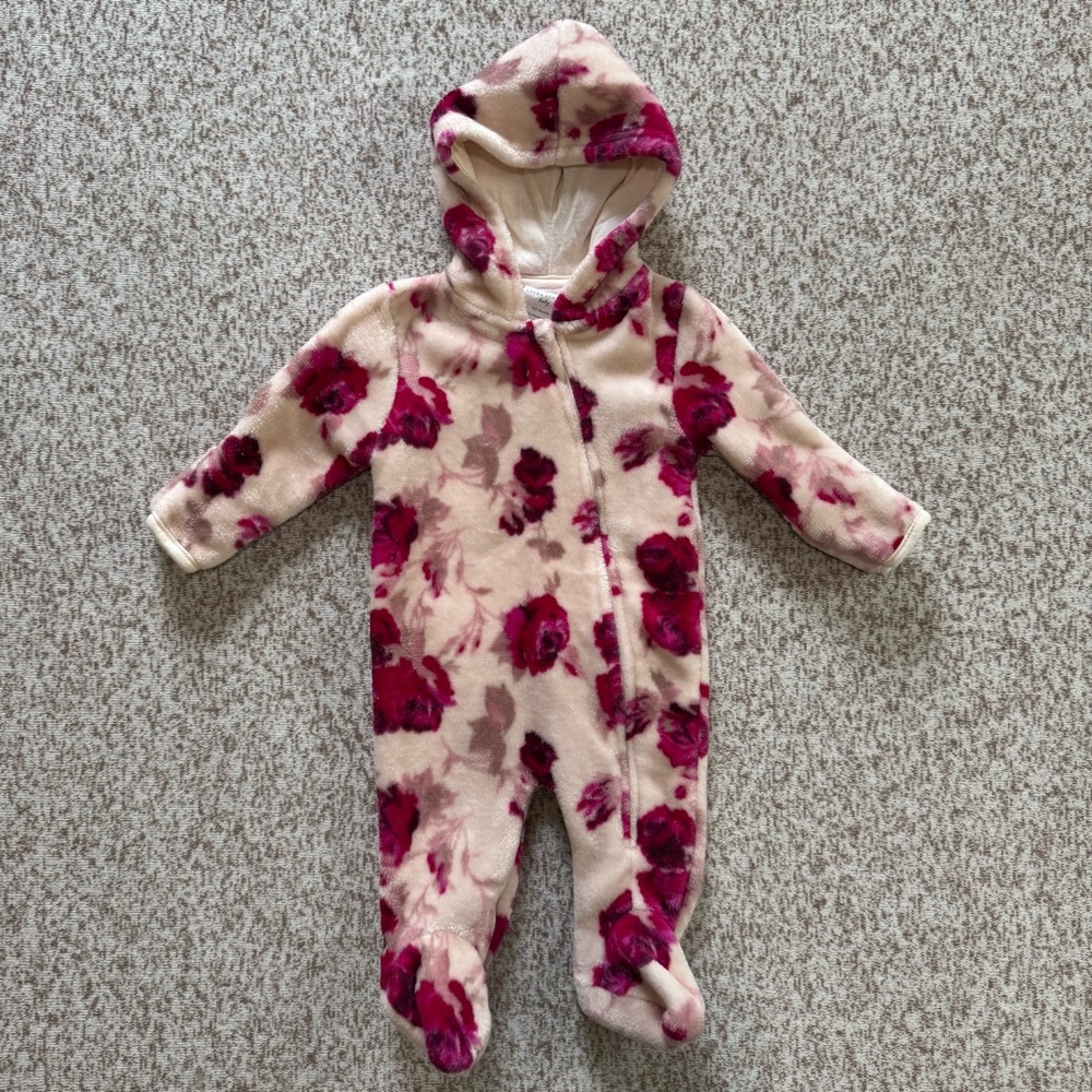 Laura Ashley Baby Girl Hooded Zip Up Bunting